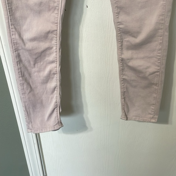 Topshop Moto LEIGH Light Pink Cropped Denim Jeans Size 32 x 30 (fits small) - Picture 4 of 7